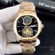 Clone Patek Philippe Nautilus Automatic Watch Rose Gold White Tourbillon Face (2)_th.jpg